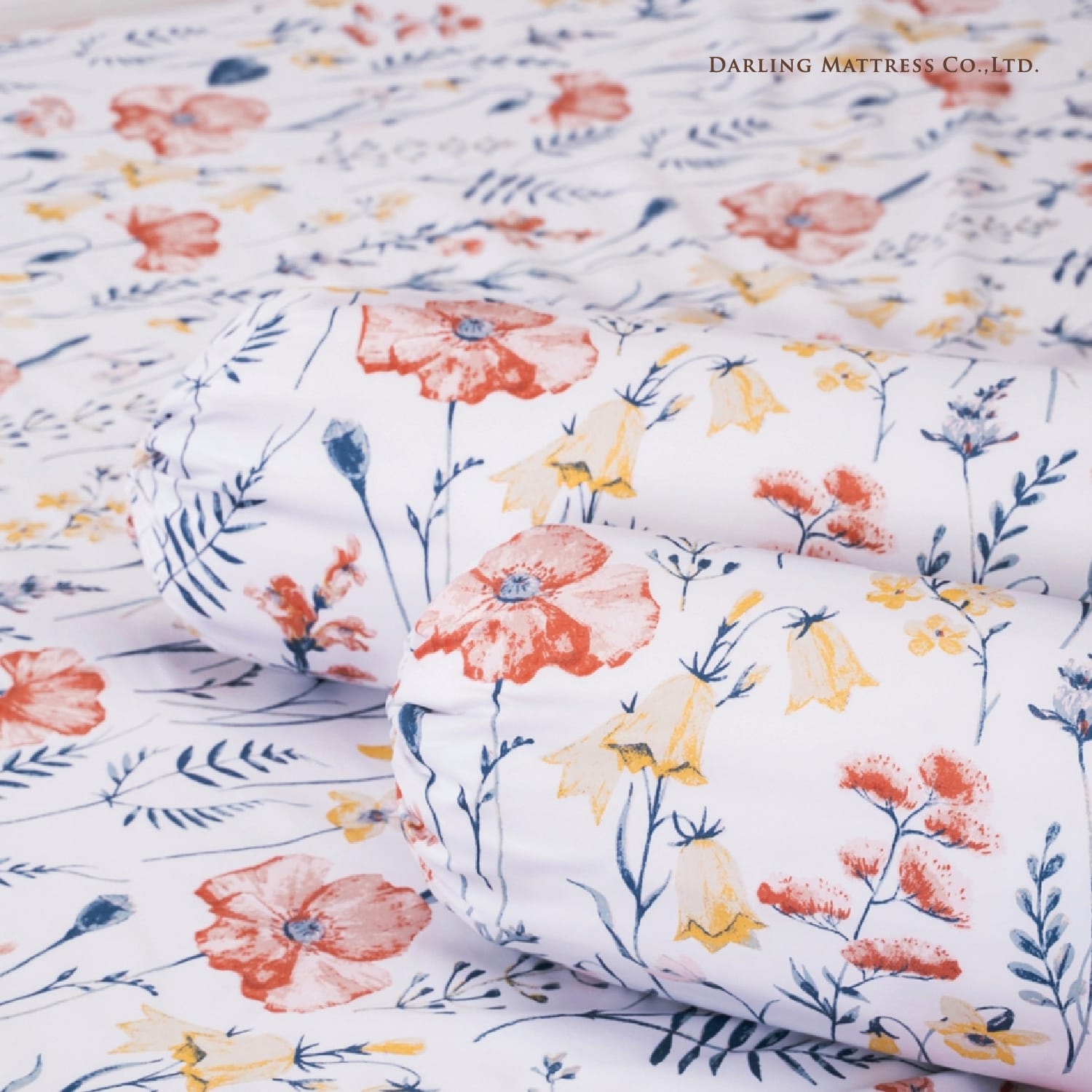 ชุดผ้าปูผ้านวม 5 ฟุต DARLING MATTRESS รุ่นลายดอกไม้ ลายบลอสซั่ม_5
